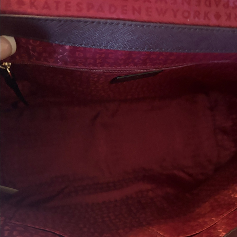Kate Spade burgundy crossbody and matching wallet - Picture 5 of 6